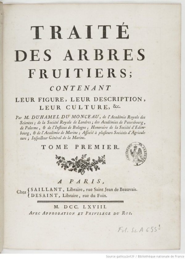 Traité des arbres fruitiers